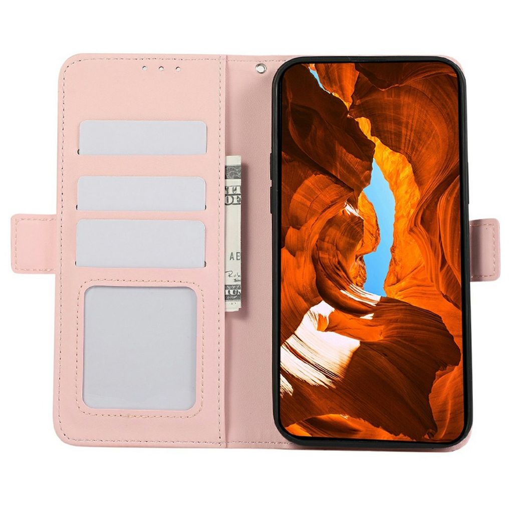 ABEEL Google Pixel 11/Pixel 11 Pro RFID-blokerende Flip Cover - Lyserød