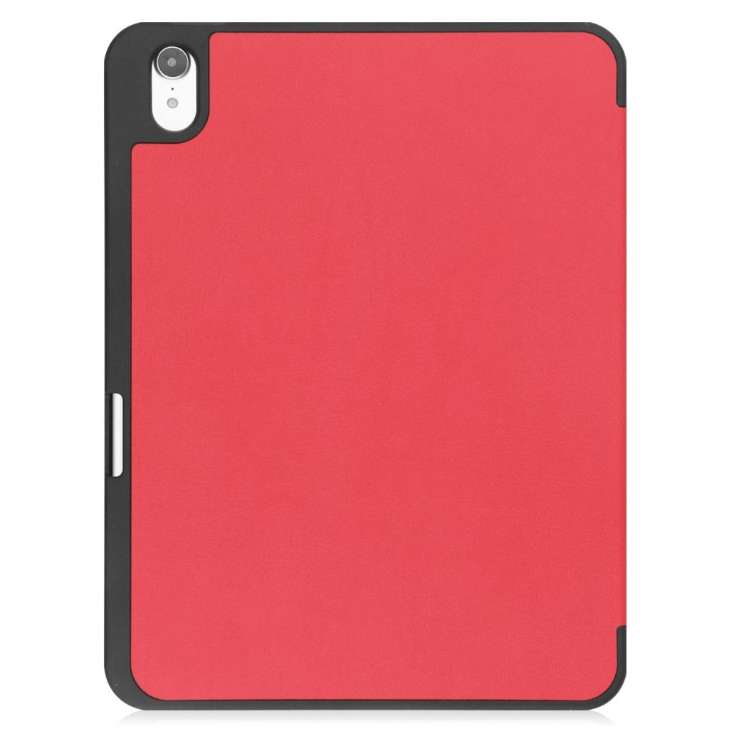 iPad A16 11" 2025/10.9" 2024 Tri-fold flip cover i PU-læder med holder til styluspen - Rød