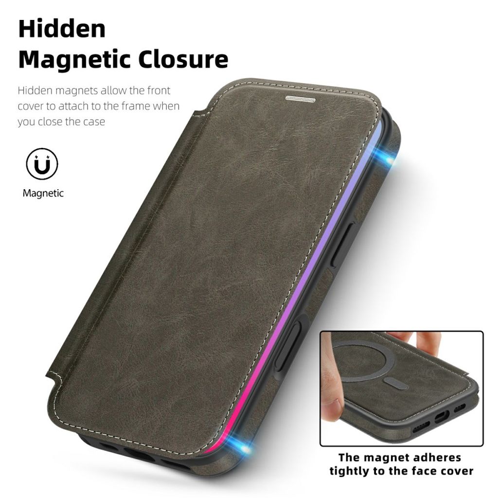 iPhone 17 MagSafe Cover with Card Slots - Grey