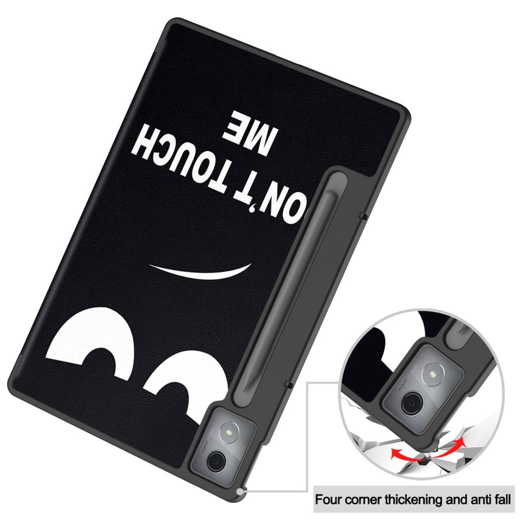 Lenovo Idea Tab Pro Etui Med Mønster og Stativ - Svart