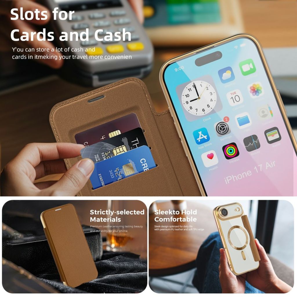 iPhone Air MagSafe-kotelo - Ruskea