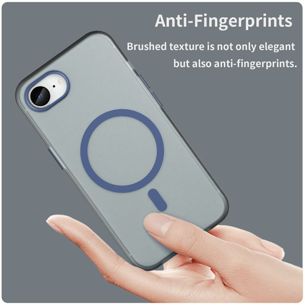 iPhone 16e Kuori MagSafe-yhteensopiva Ohut – Tummansininen