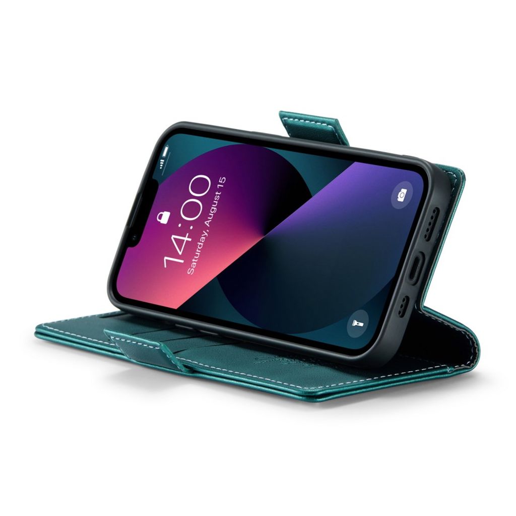 CASEME iPhone 14 Lommeboketui RFID-blokkerende – Grønn