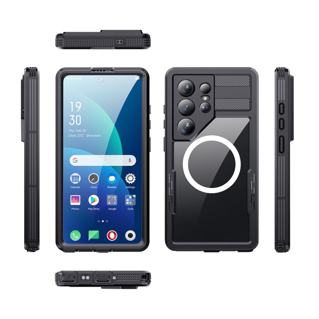 REDPEPPER Samsung Galaxy S26 Ultra MagSafe-skal - Transparent/Svart