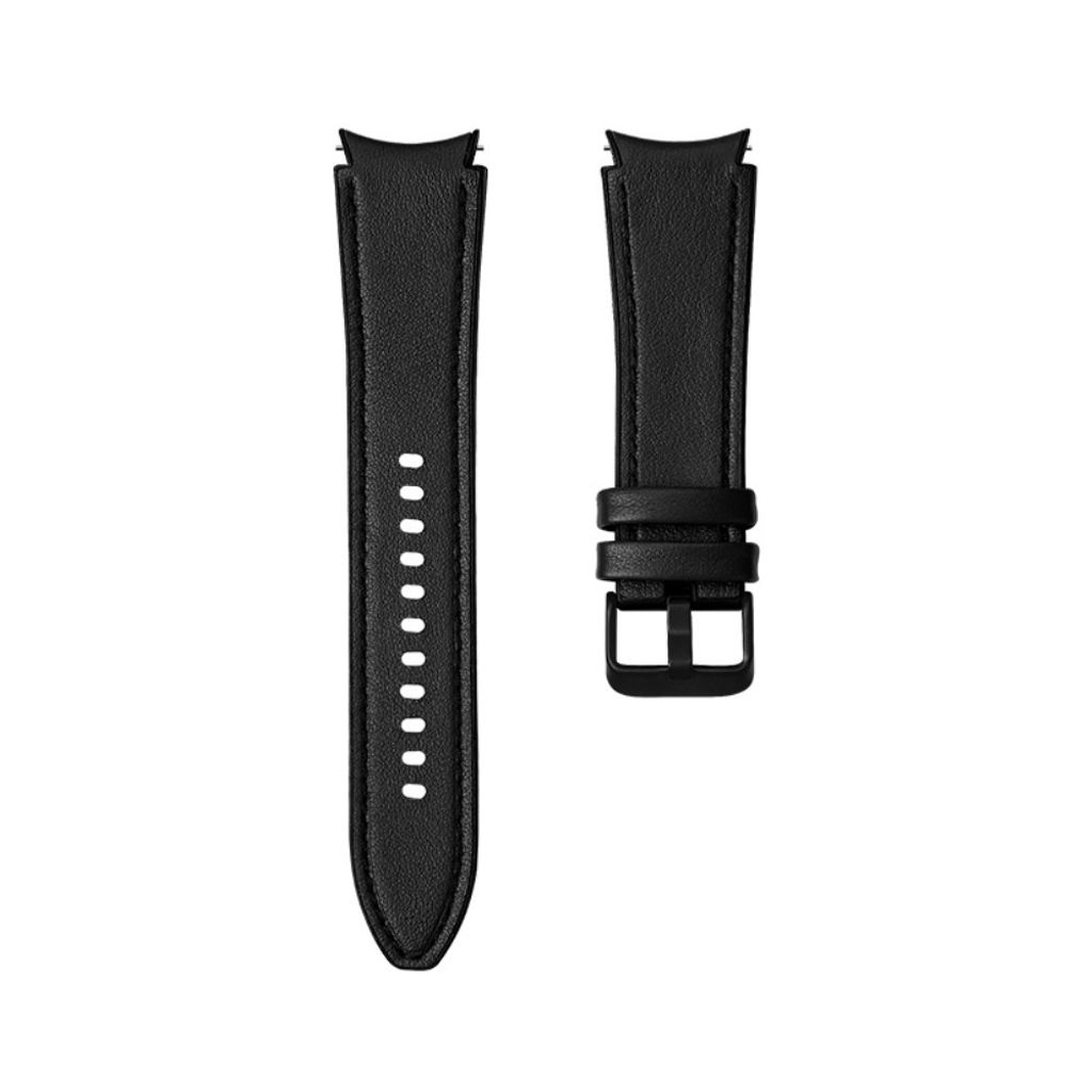 Samsung Galaxy Watch6/5/5 Pro/4 Klockarmband i Läder – Svart