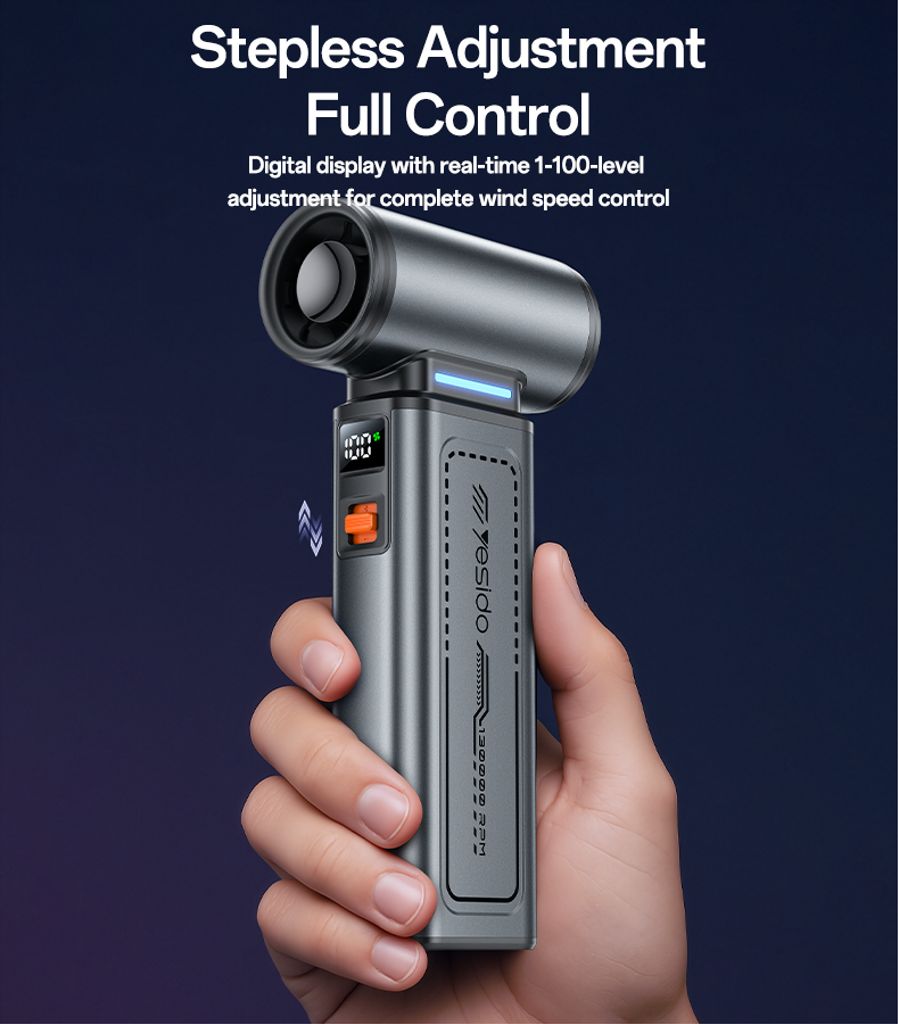 YESIDO YF19 3-i-1 handhållen fläkt / dammblåsare / dammsugare