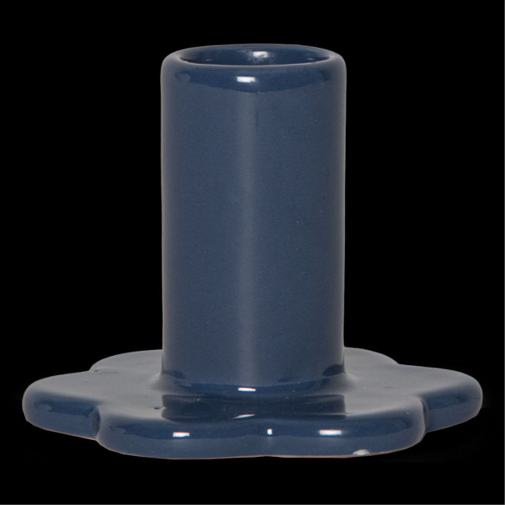 Star Trading ljushållare 2-pack Bloom – blå