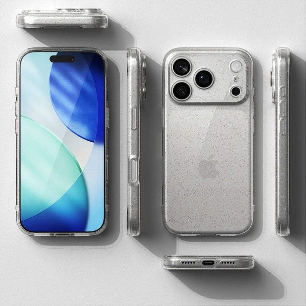 Ringke Air Skal till iPhone 17 Pro Max - Transparent Glitter