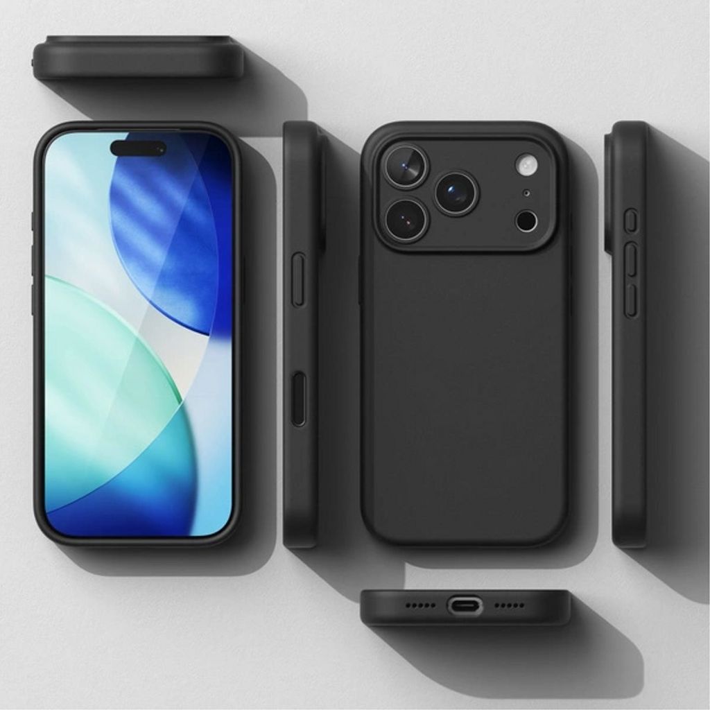 Ringke Silicone Magnetic MagSafe Cover till iPhone 17 Pro Max - Sort