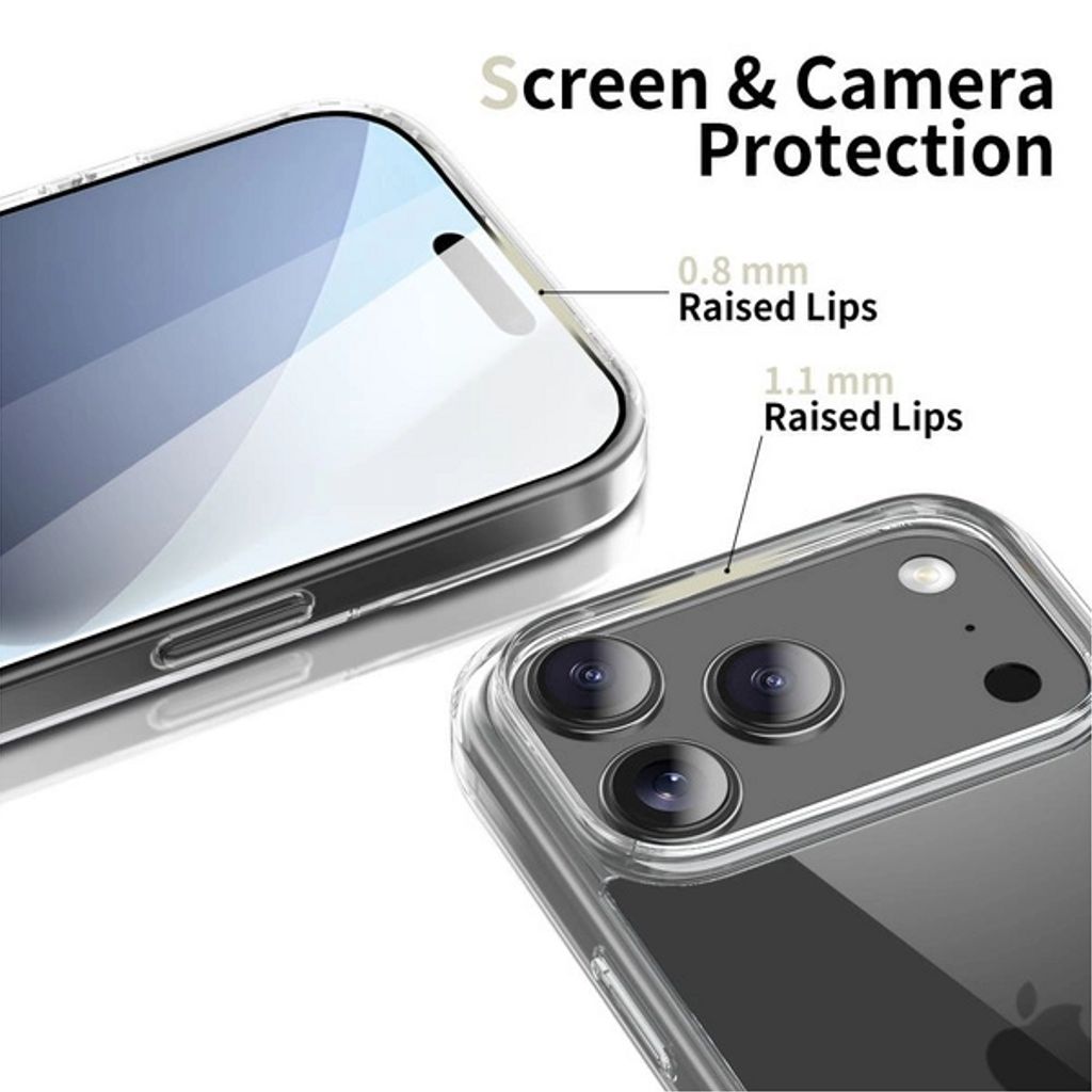 Tech-Protect FlexAir Hybrid Deksel till iPhone 17 Pro Max - Gjennomsiktig