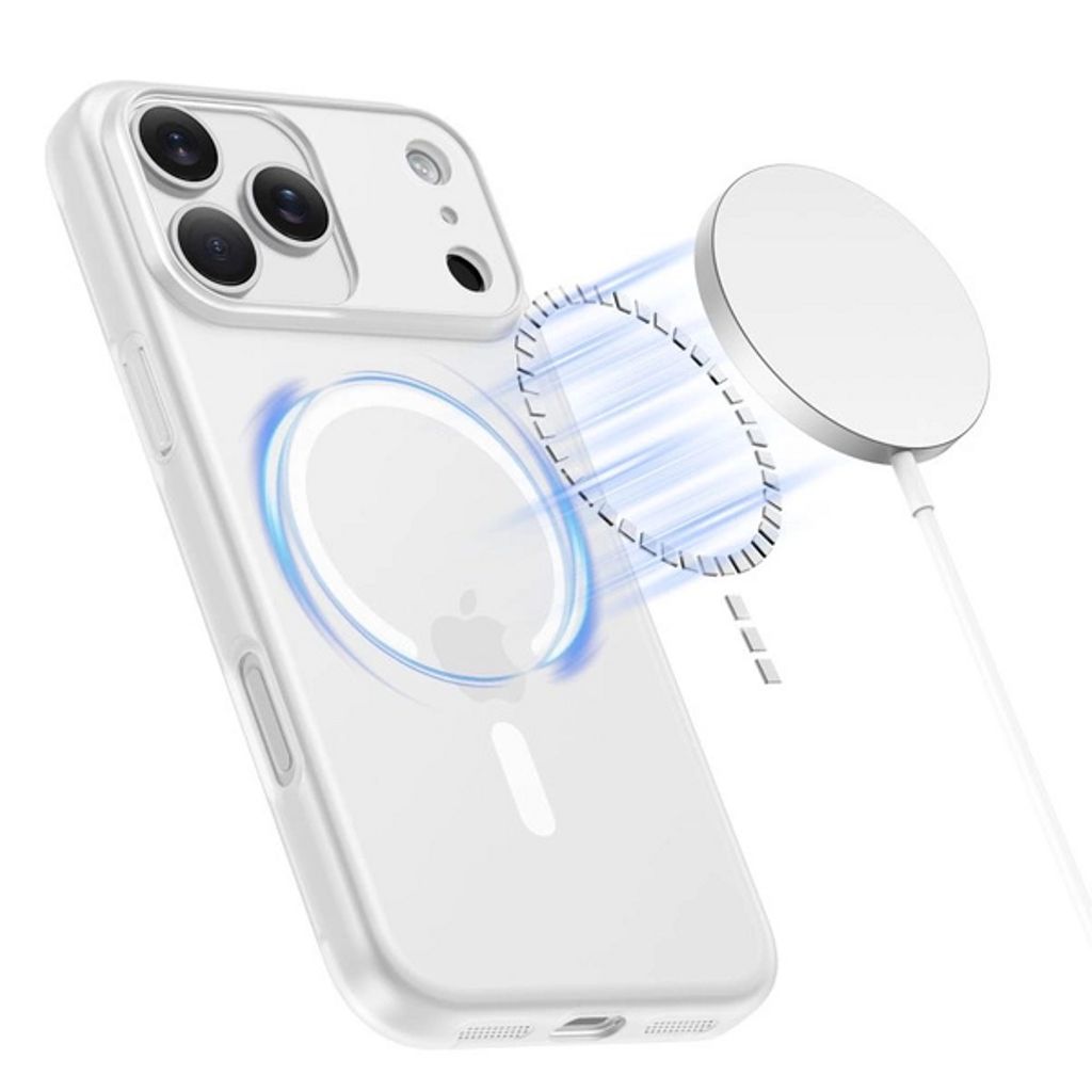 Tech-Protect MagSlim MagSafe Deksel till iPhone 17 Pro Max - Matt Hvit