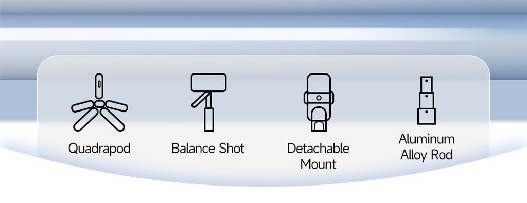 SiGN selfie-stick / teleskopiskt tripod med mobiltelefonhållare, 180cm – svart