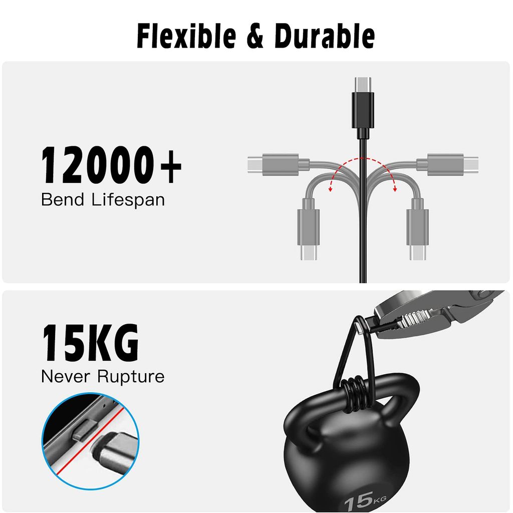 SiGN USB-C-kaapeli, 2,4 A, 1 m - musta