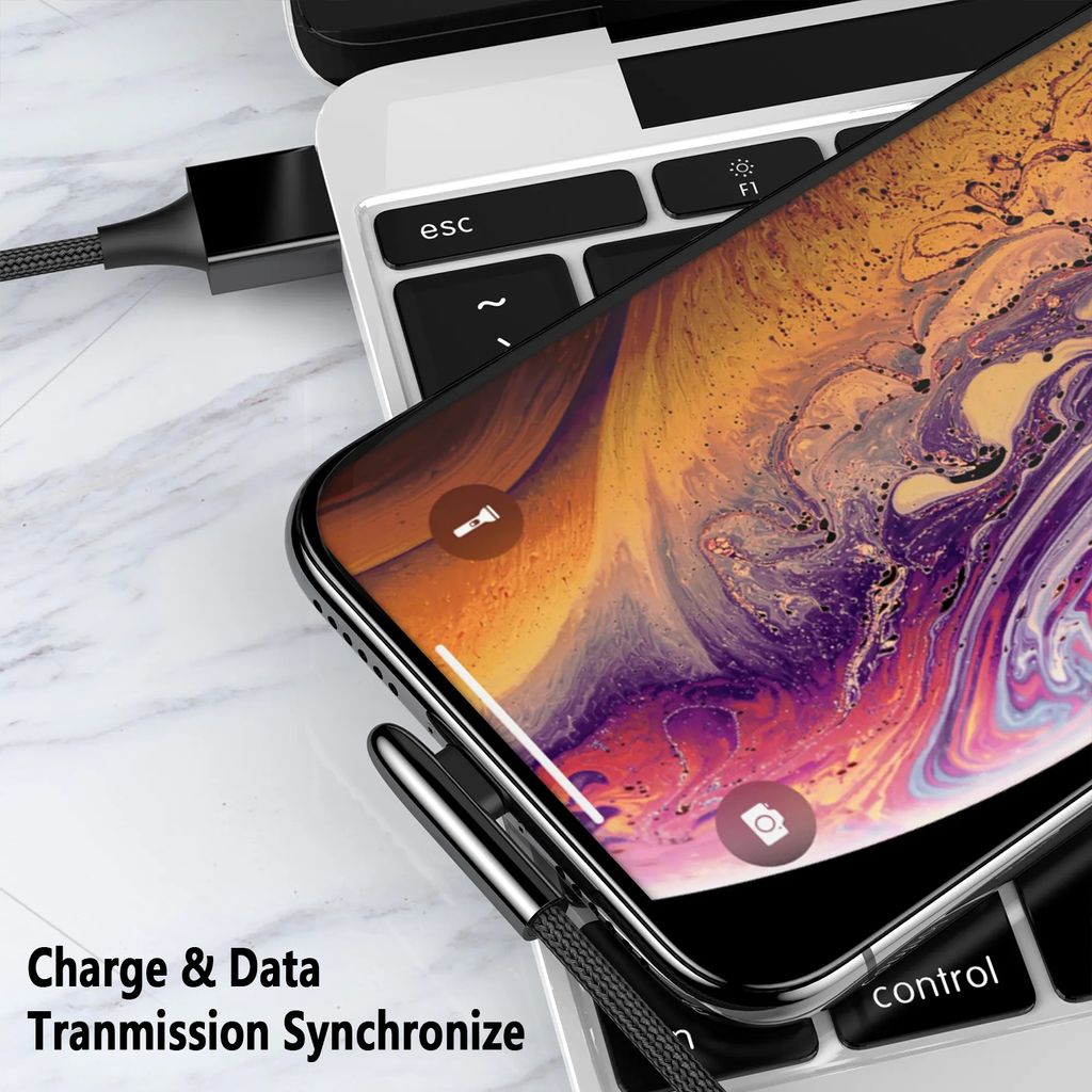 Sign USB - Lightning Gaming -kaapeli, 2 m, 2,4 A, - musta