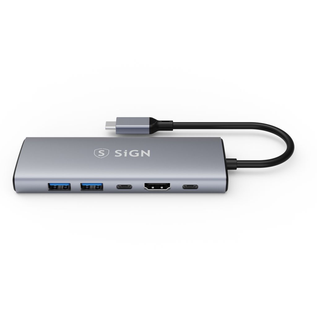 SiGN HUB USB-C auf USB-A / USB-C / HDMI / RJ45