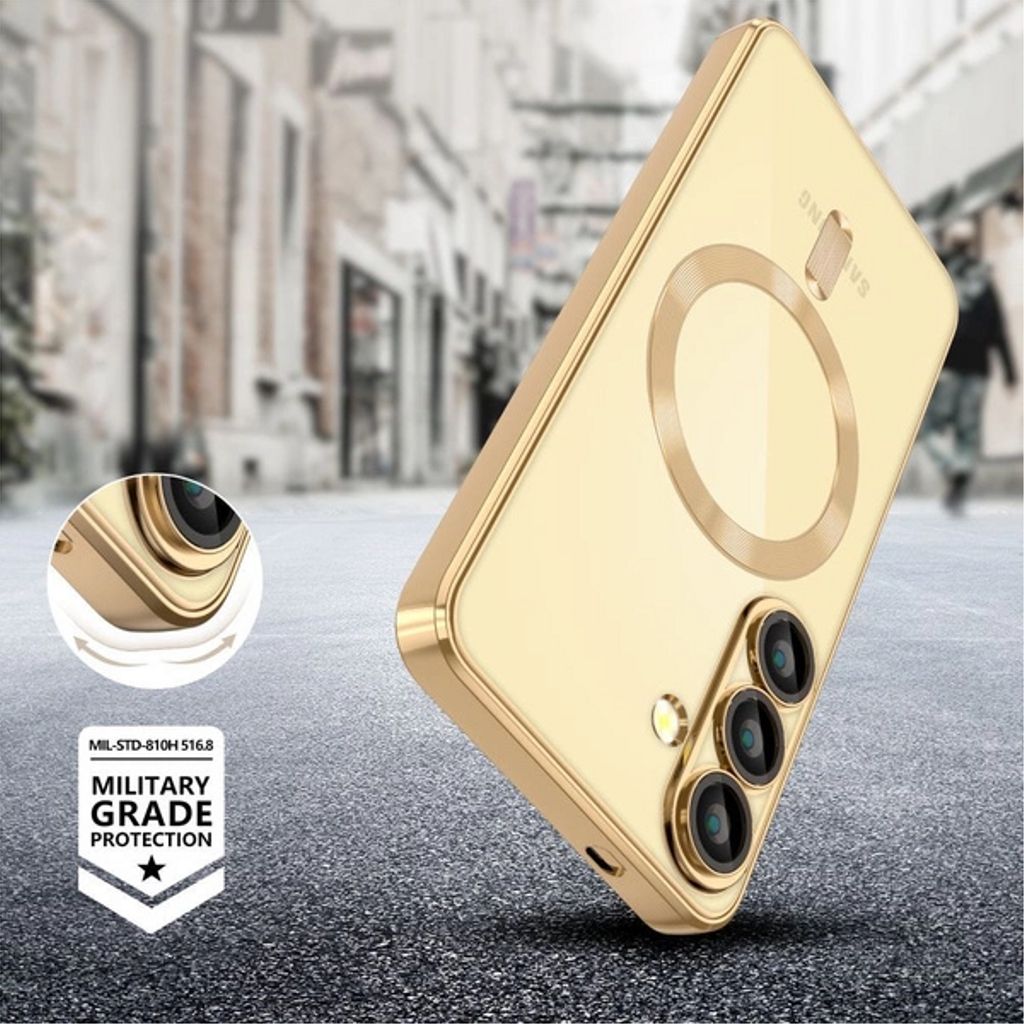 Tech-Protect MagFlex MagSafe Skal for Samsung Galaxy A56 5G - Gjennomsiktig Gull