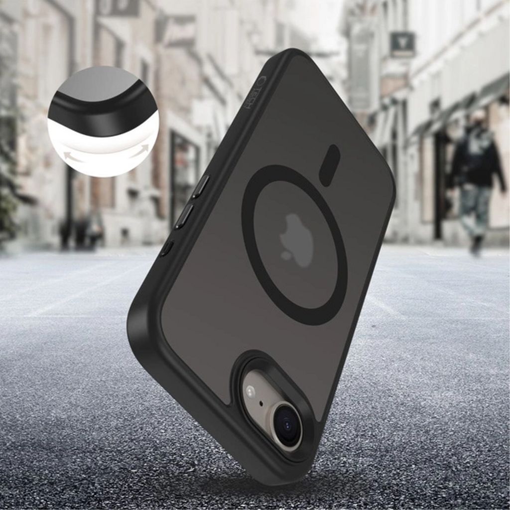 Tech-Protect MagMat MagSafe Deksel iPhone 16e - Matt svart