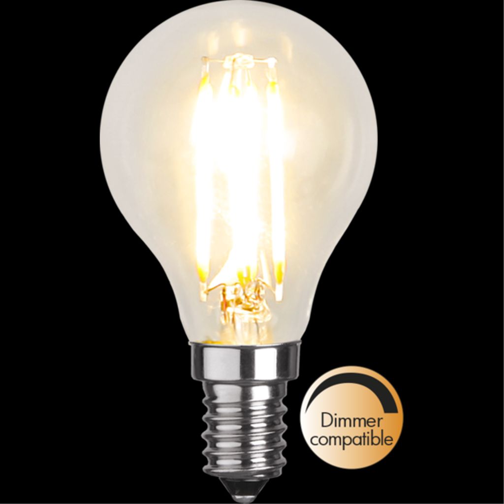 LED-pære E14 P45 Klar