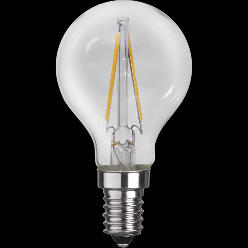LED-pære E14 P45 Klar