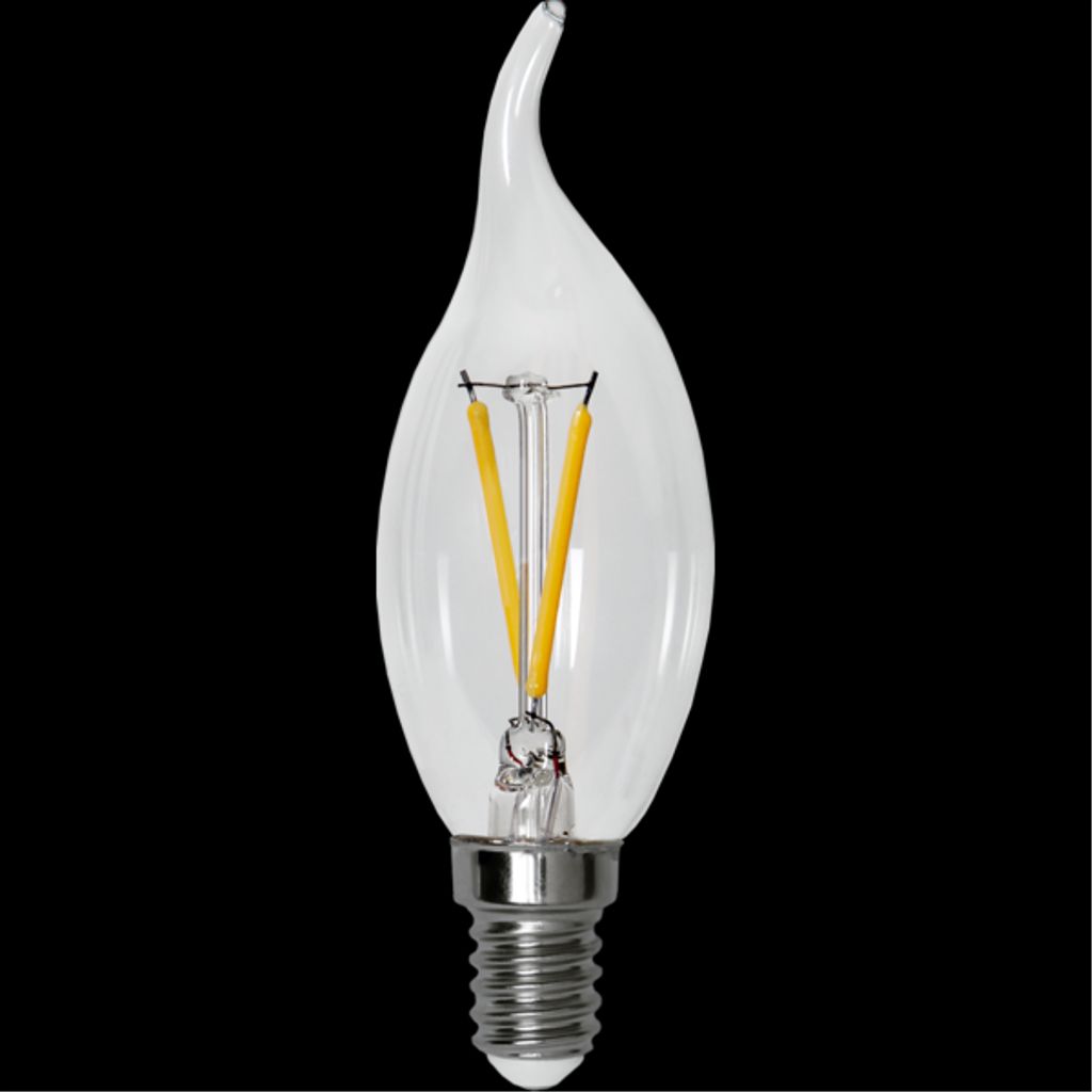 LED-pære E14 C35 Klar