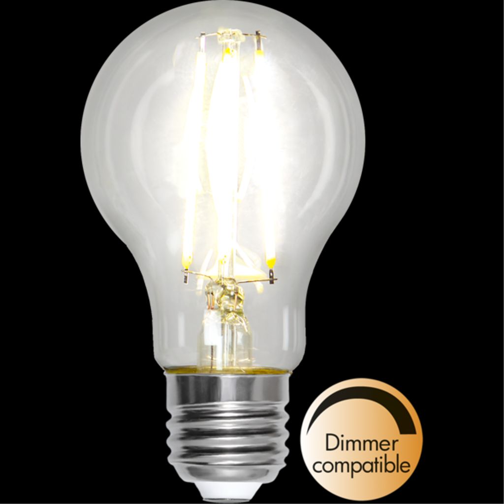 LED-pære E27 A60 Klar
