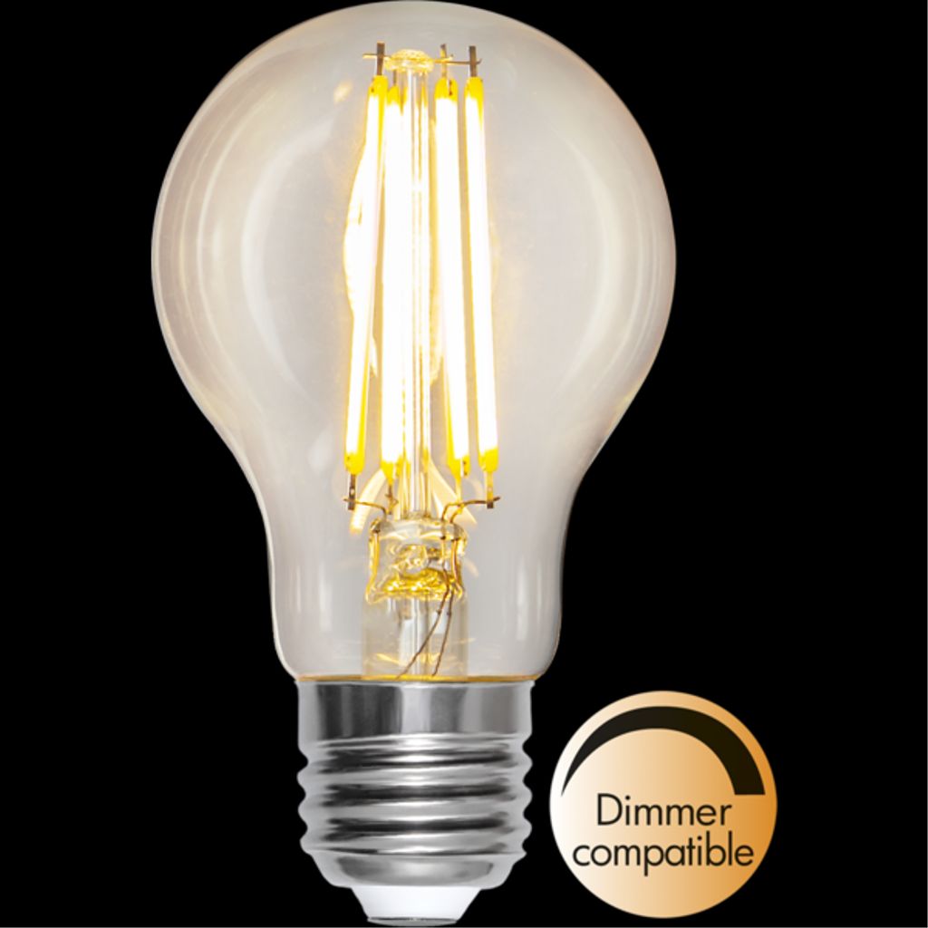 LED-pære E27 A60 Klar