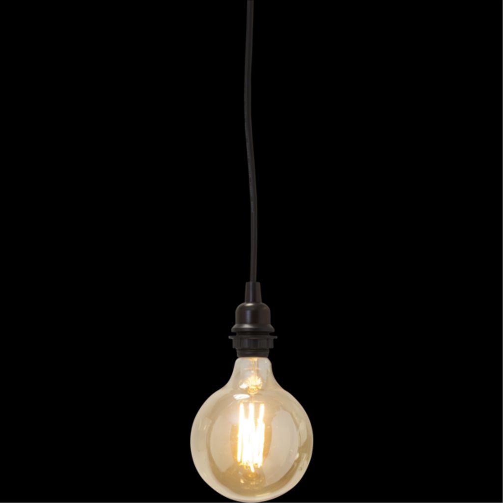 LED-lampa E27 G125 Vintage Gold