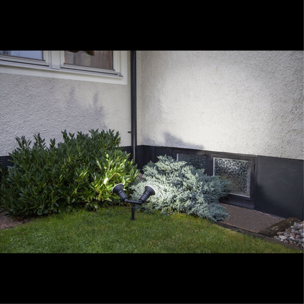 Star Trading utomhus spotlight-armatur – svart