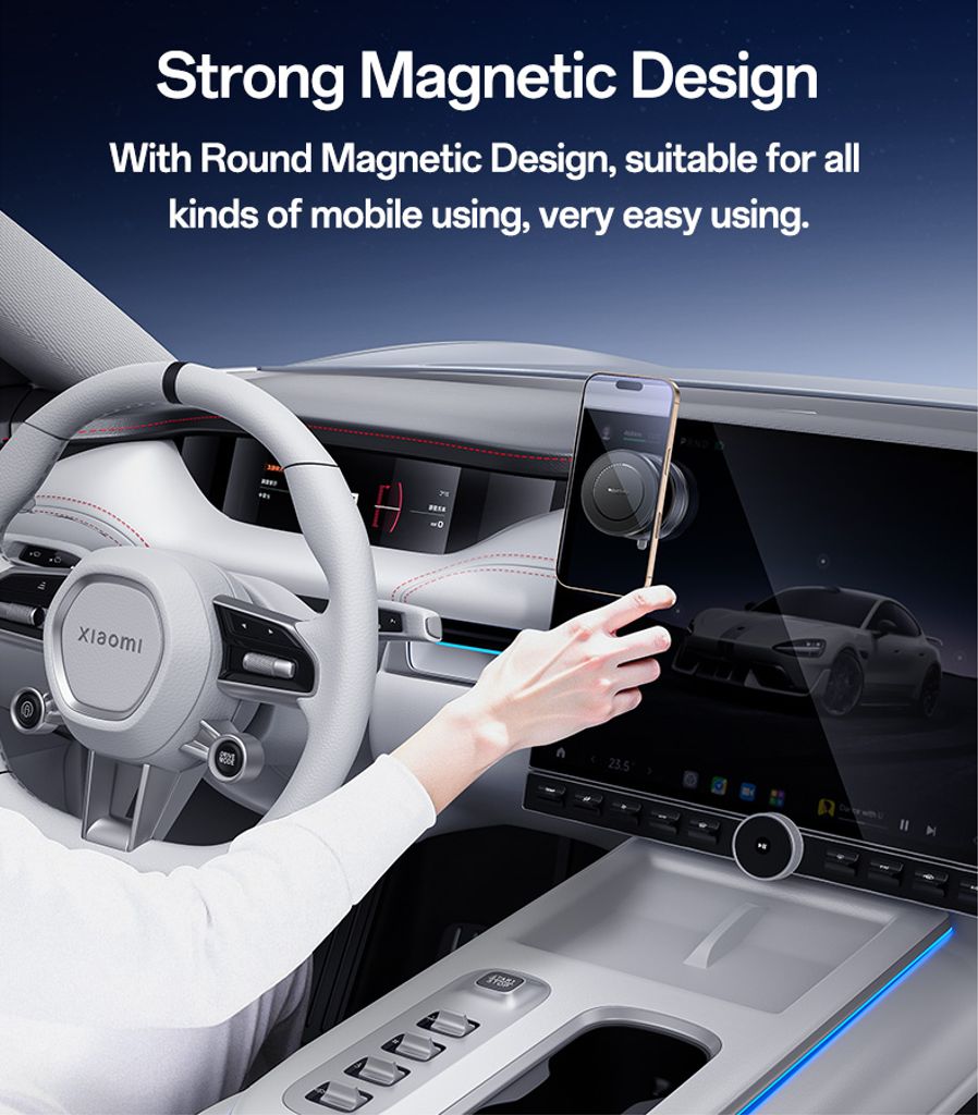 YESIDO C227 Magnetisk Vakuumtelefonholder for Bil