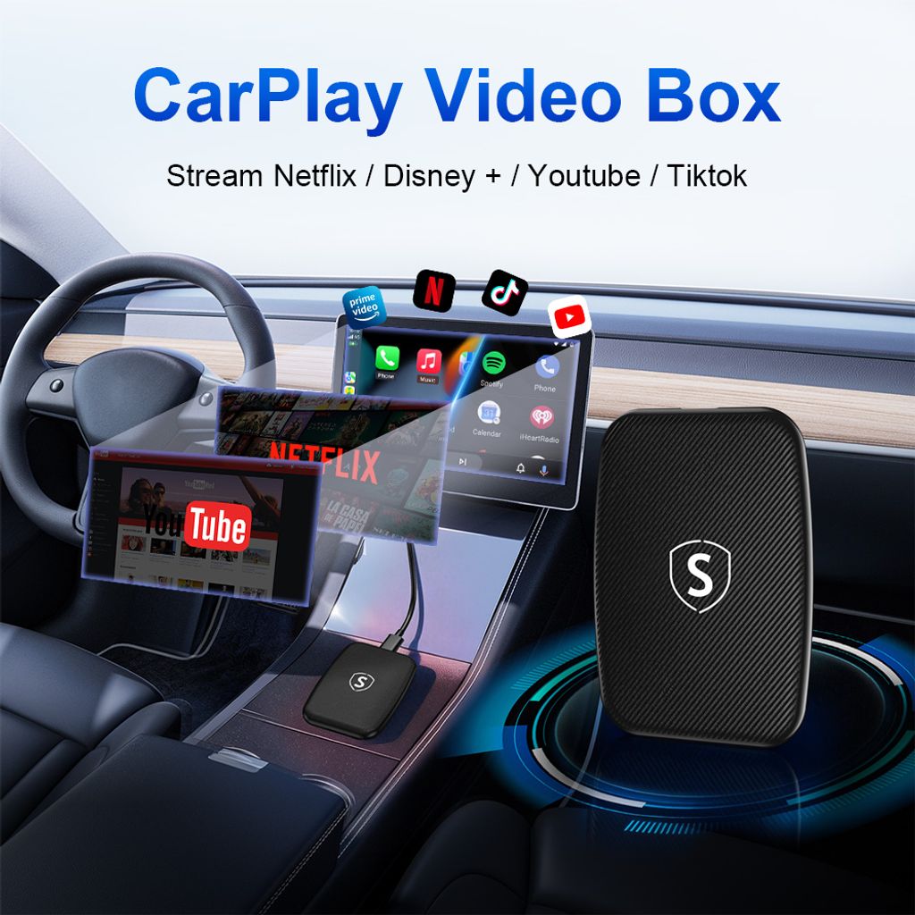 SiGN Video Box till Bilen – Trådlös CarPlay