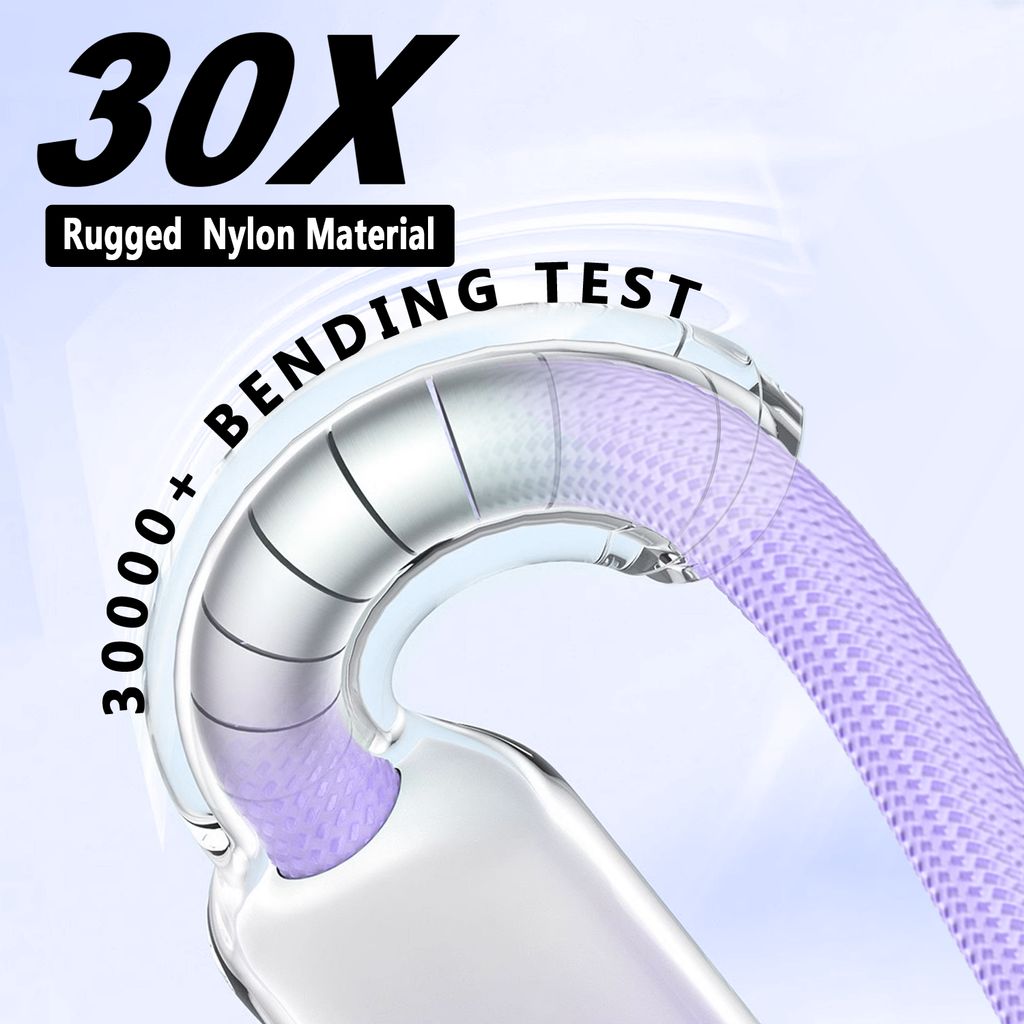 SiGN Dynamic Series USB-C - Lightning -kaapeli 2.4 A, 1m - Violetti