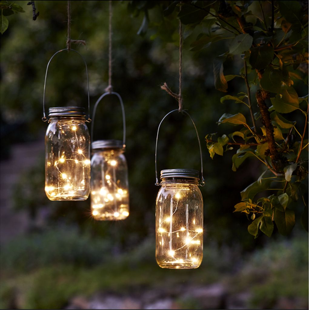 Star Trading solcellslykta Jamjar – transparent