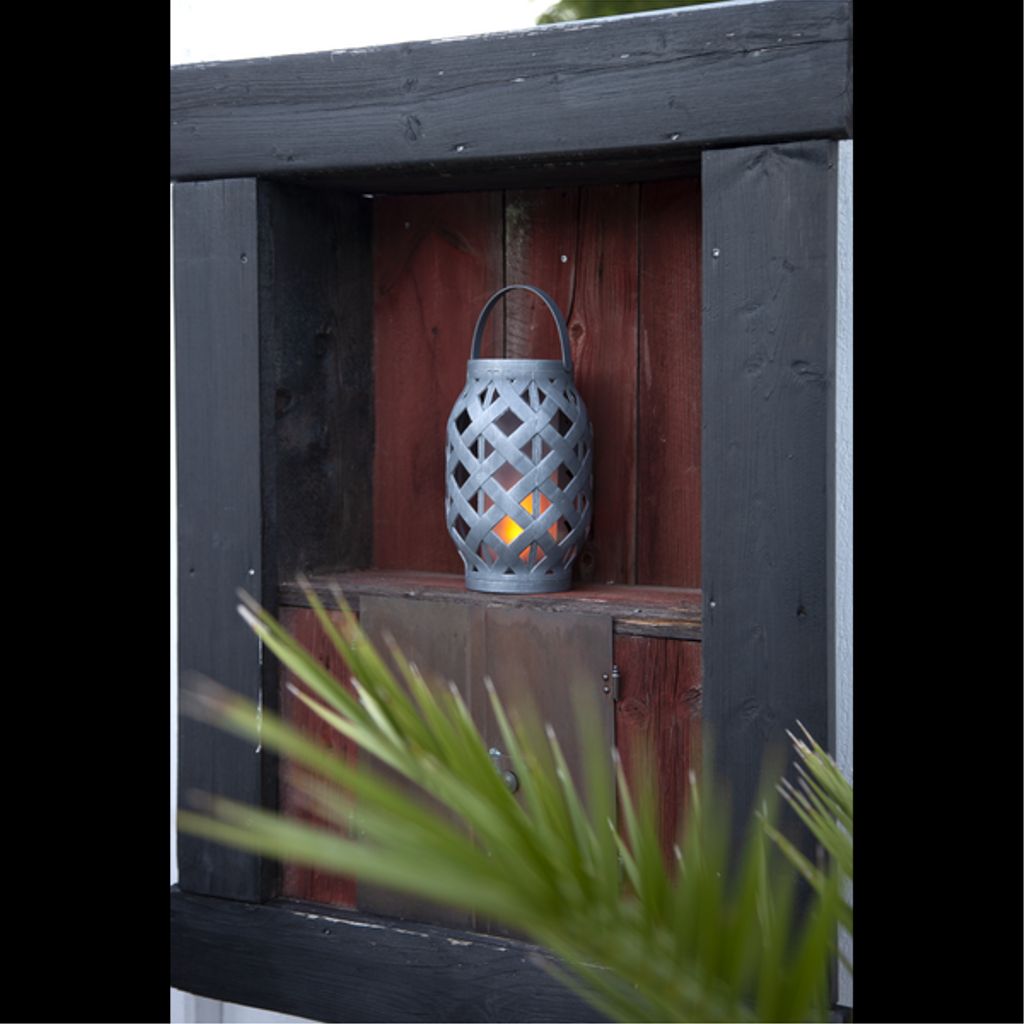 Star Trading solcellslykta Flame – grå