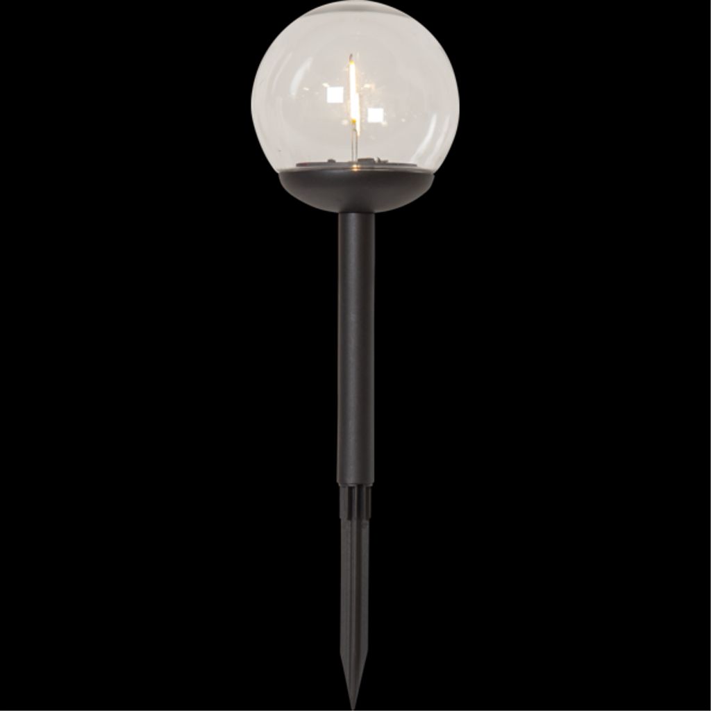 Star Trading solcellspollare Globe 3-pack – svart