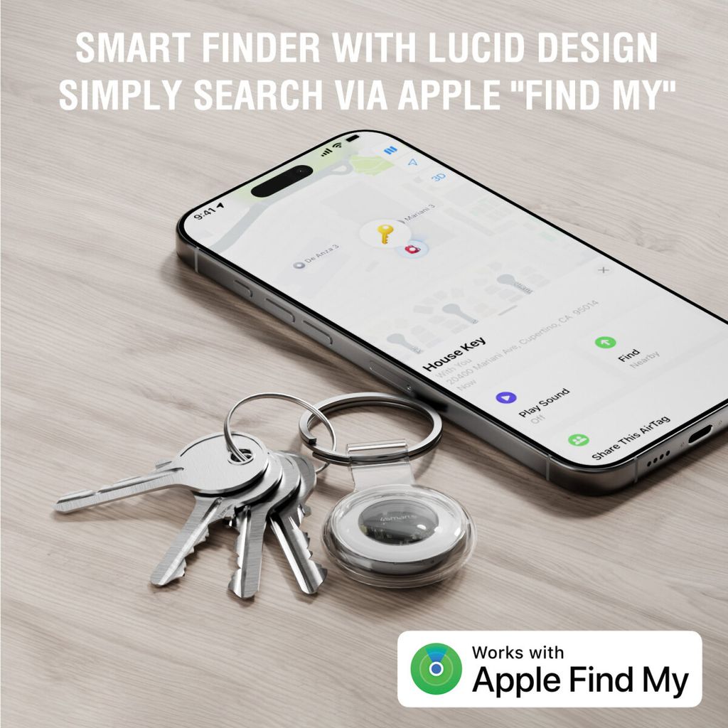 4Smarts SkyTag-positionsfinder med refleks til cykel – Apple Find My