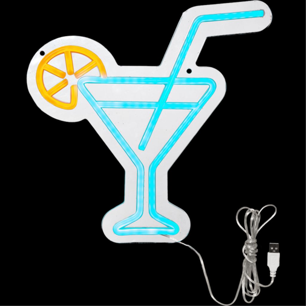 Star Trading LED lampa Plexy – cocktailglas