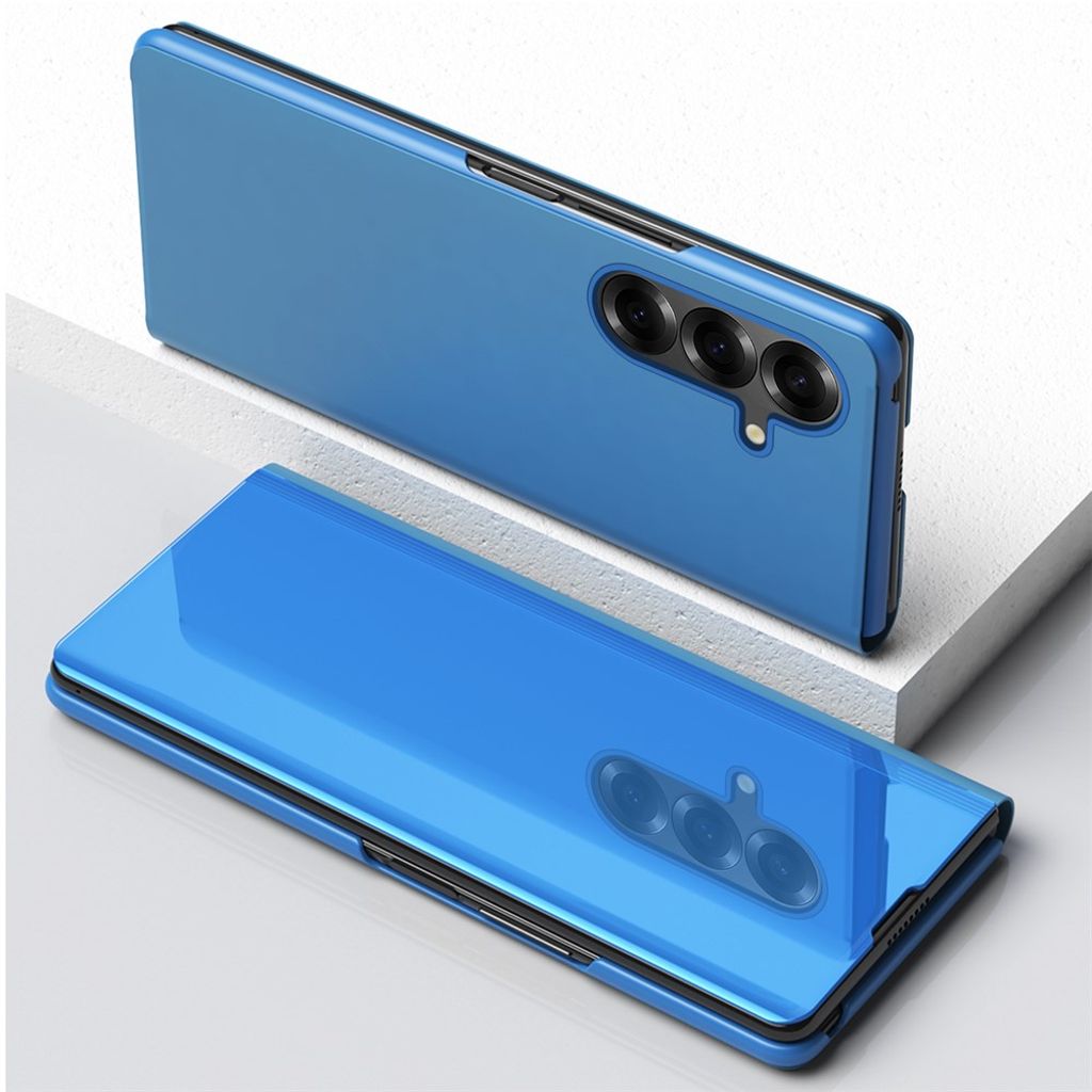 Samsung Galaxy Z Fold7 5G Fodral med genomskinlig vy - Blå