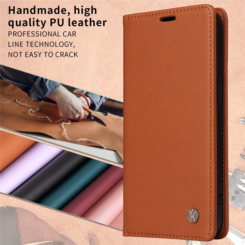YIKATU iPhone 17 Pro Wallet cover - Brown