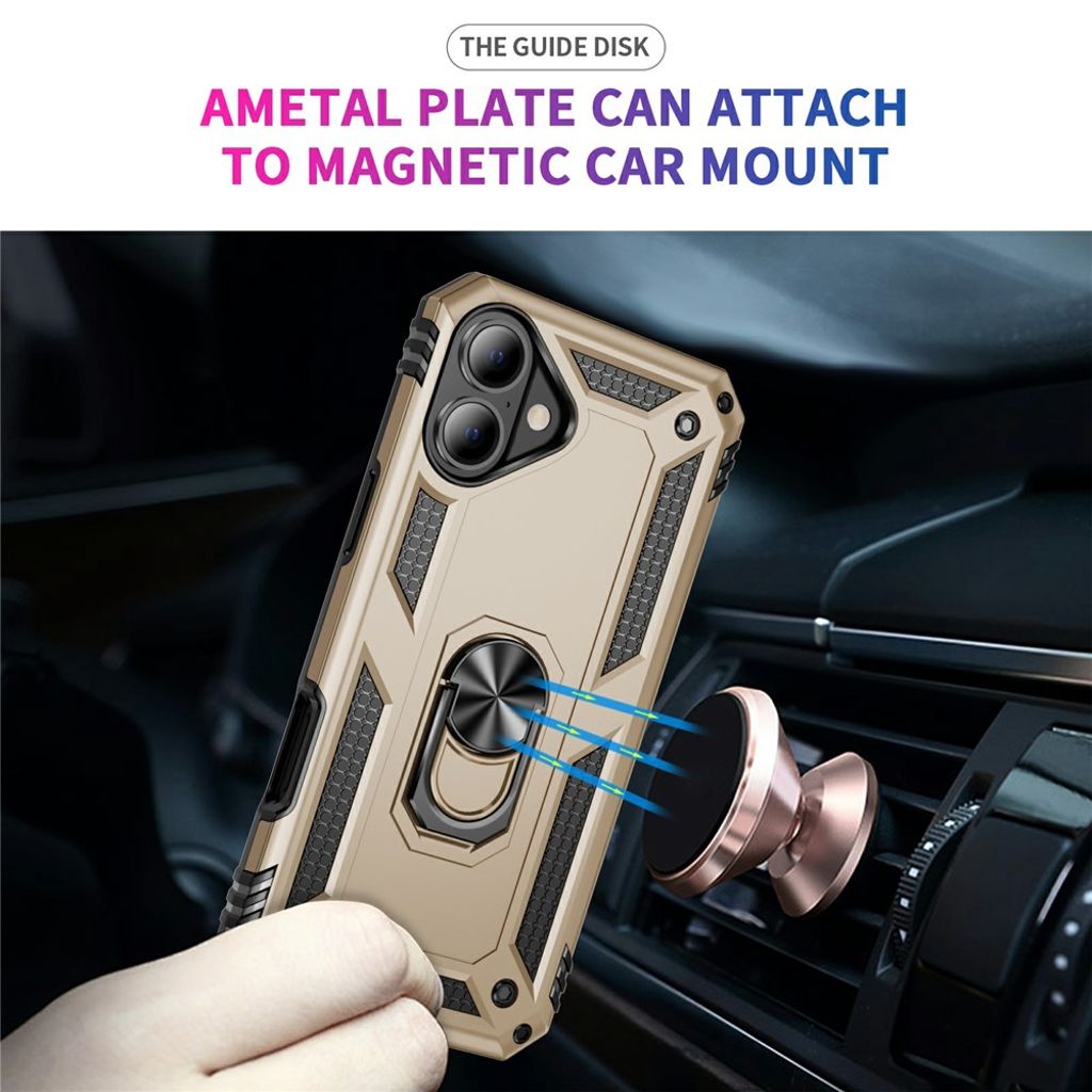 iPhone 17 Cover med ringholder - Guld