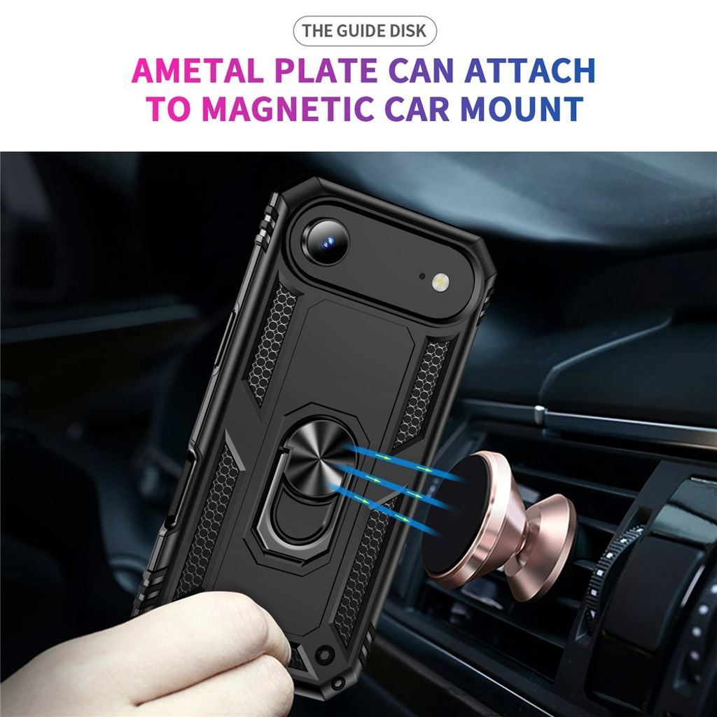 iPhone 17 Air Cover med ringholder - Sort
