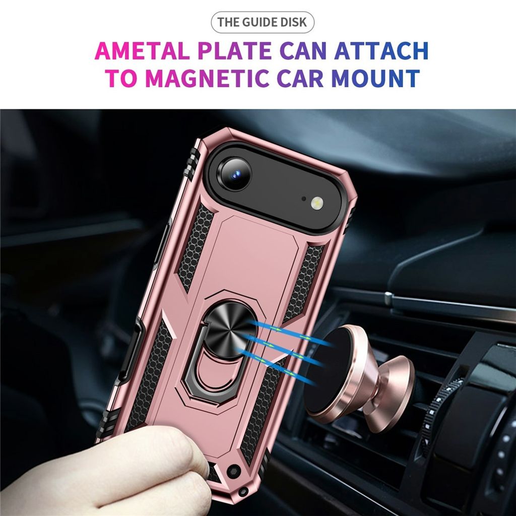 iPhone 17 Air Kuori, Sormuksenpidike - ruusu kulta