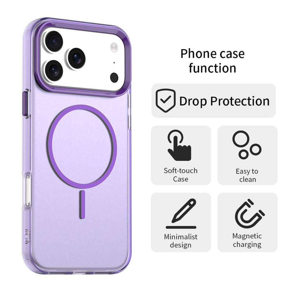 iPhone 18 Pro/17 Pro MagSafe Deksel - Lilla