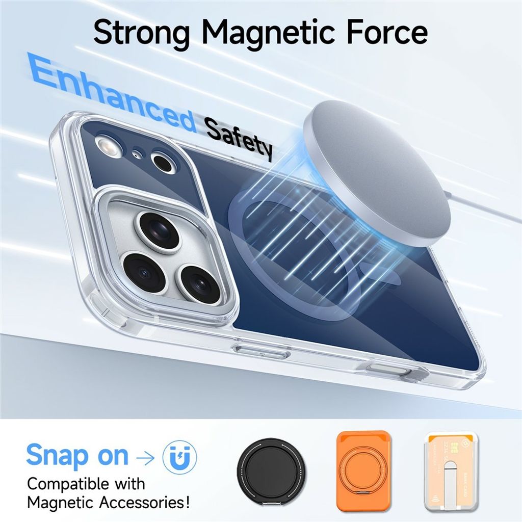 iPhone 18 Pro/17 Pro MagSafe Skal med akrylbaksida - Blå