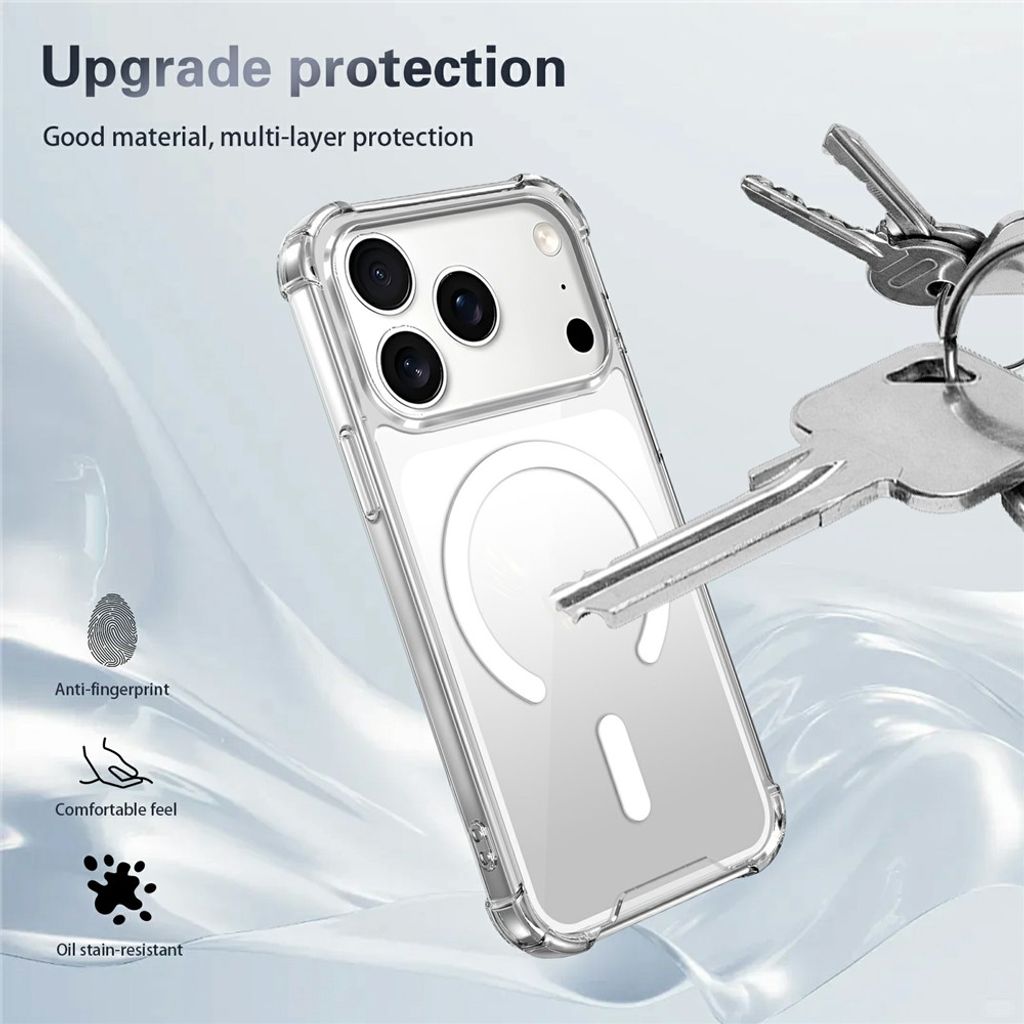 iPhone 18 Pro MagSafe-cover med 2x skærmbeskyttelse + 2x kameralinsebeskyttelse