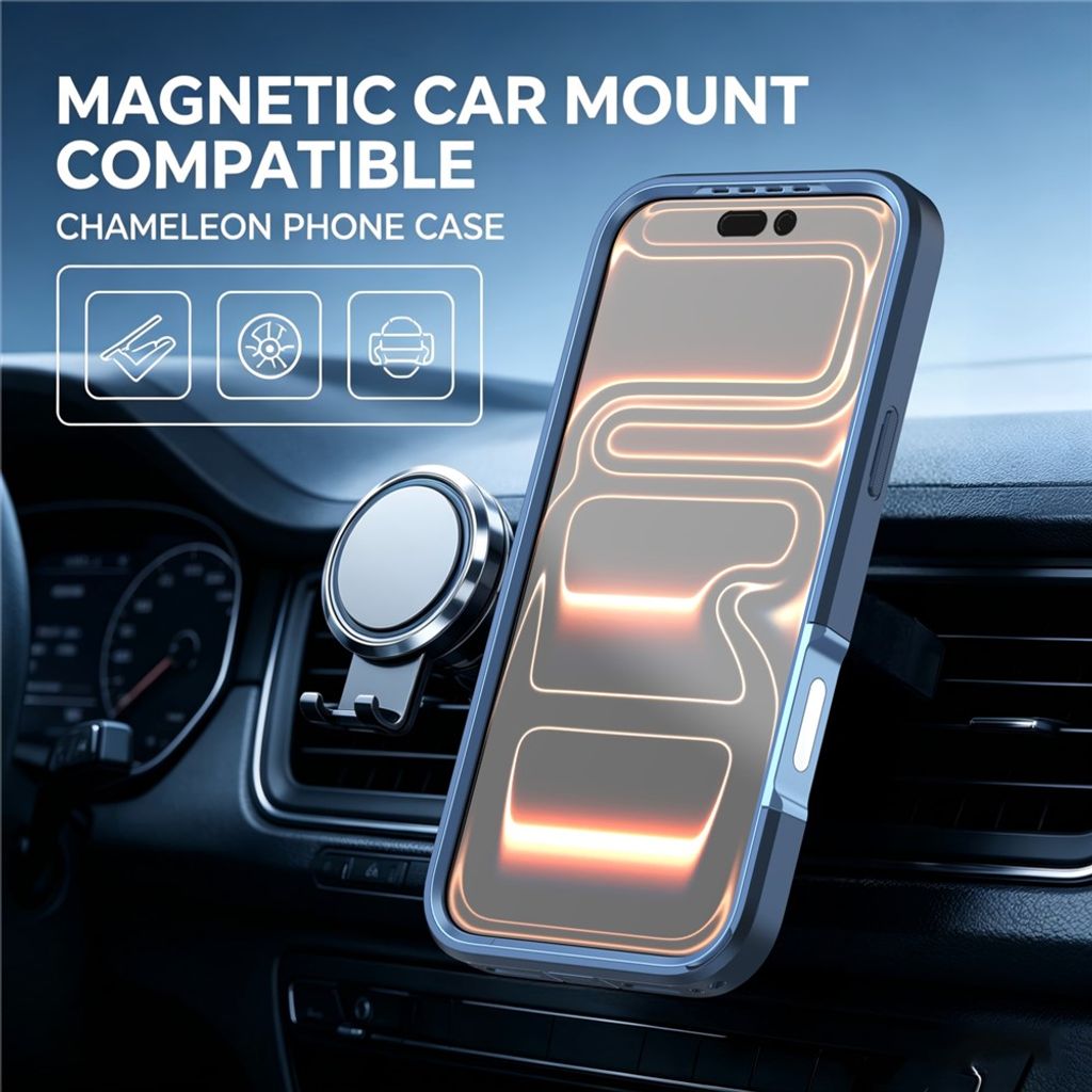 iPhone 18 Pro/17 Pro MagSafe Cover med ringstøtte - Blå