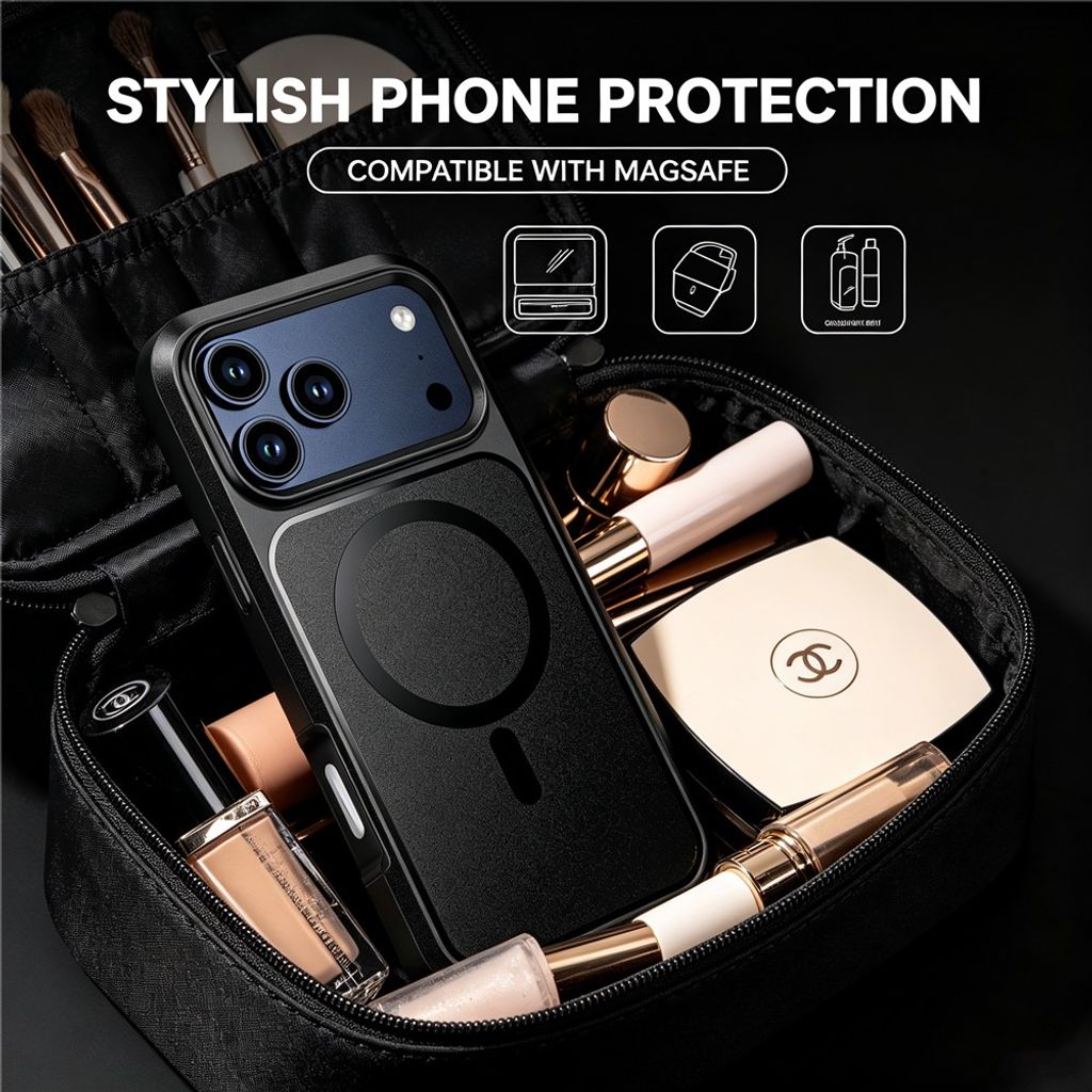 iPhone 18 Pro/17 Pro MagSafe Cover Stødsikkert - Sort