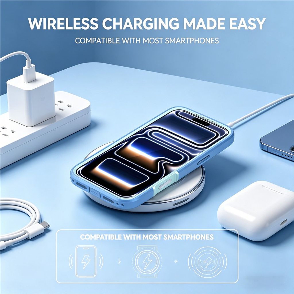 iPhone 18 Pro/17 Pro MagSafe Cover Stødsikkert - Blå