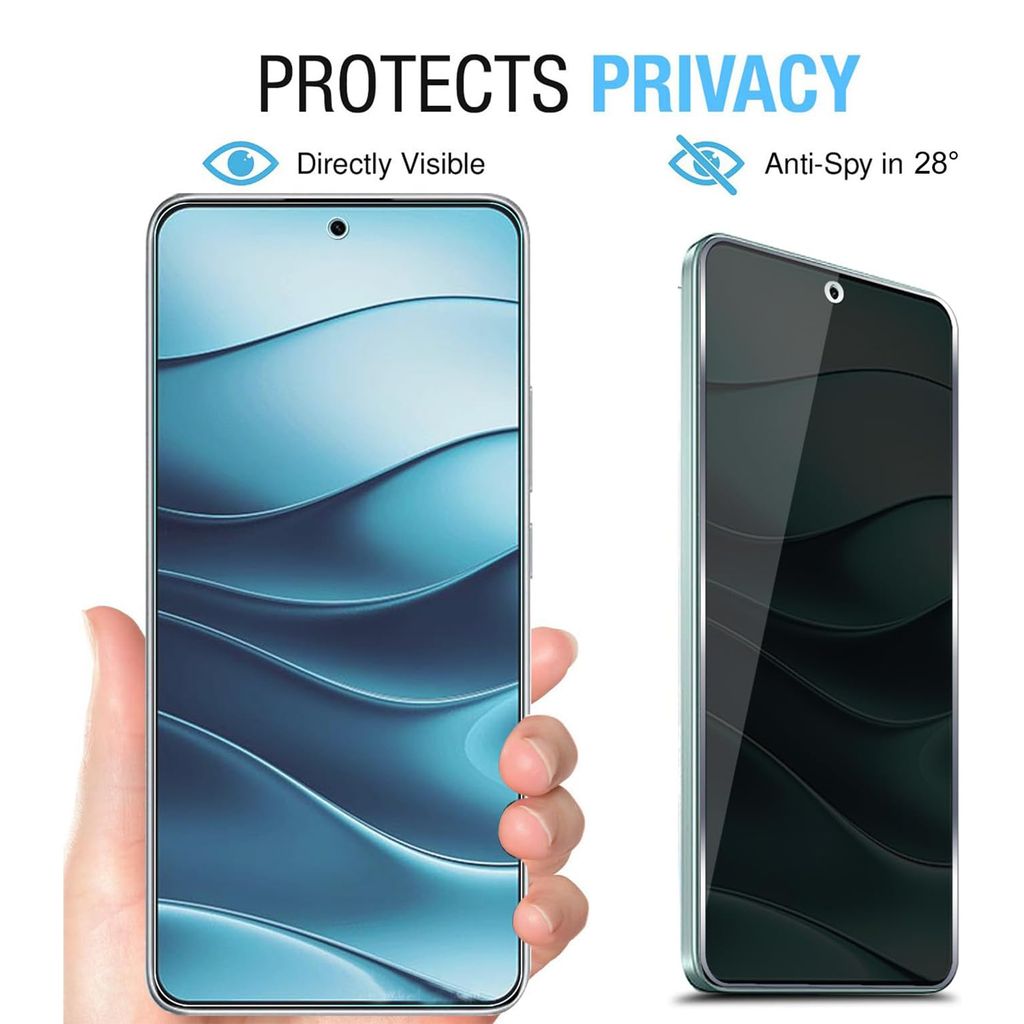 Xiaomi Redmi Note 17 Pro 5G Privacy Näytönsuoja Alumiini-silikonilasi