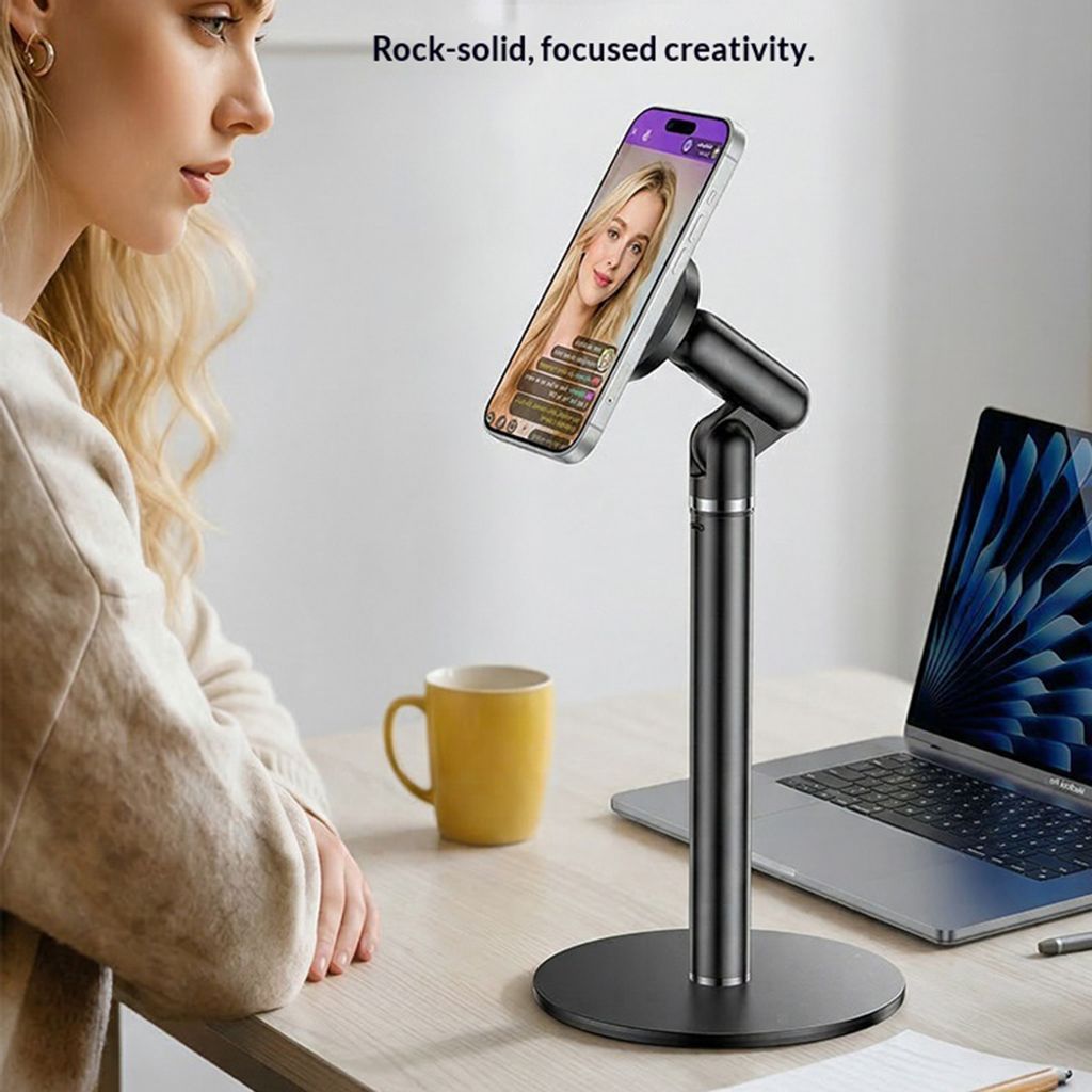 Yesido C303 Magnetisk Smarttelefonholder for Skrivebord - Svart