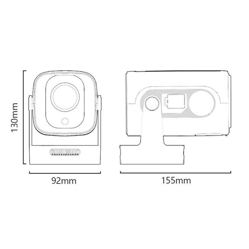 Yesido TV16 1080P Smart Home Mini-projektor med Bluetooth